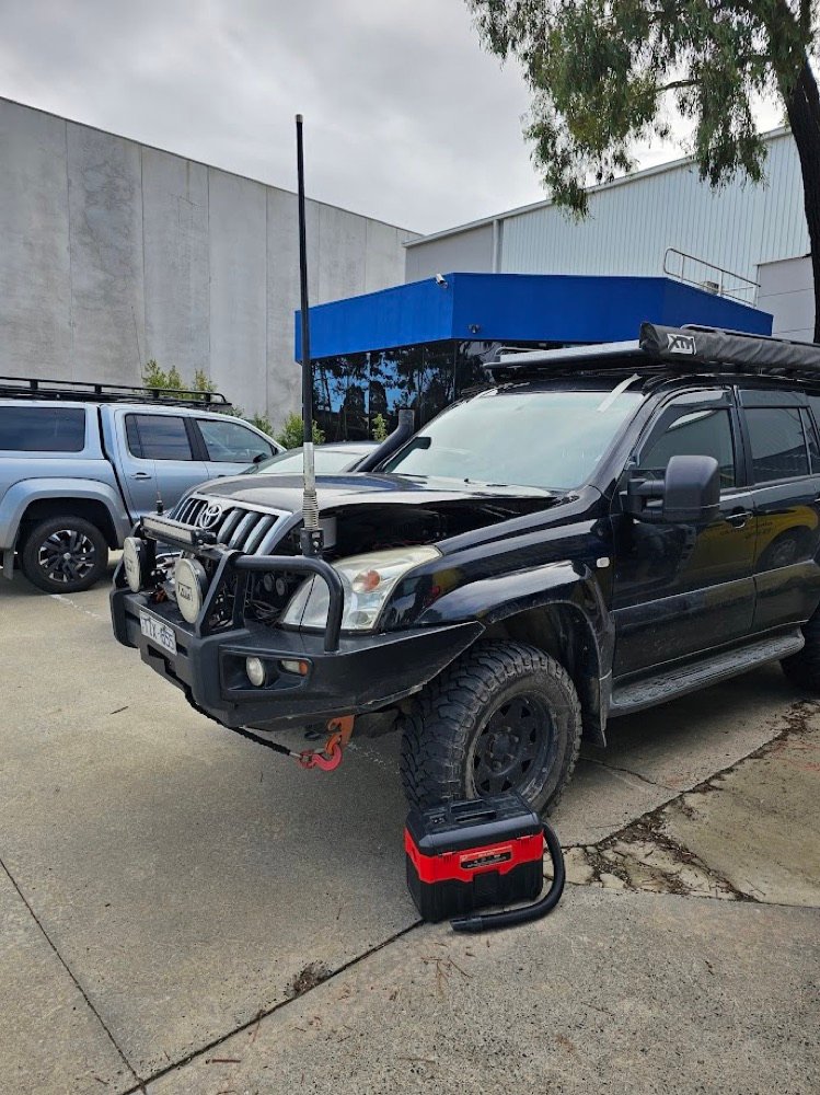Mobile front windscreen replacement on a Land Cruiser near Officer VIC